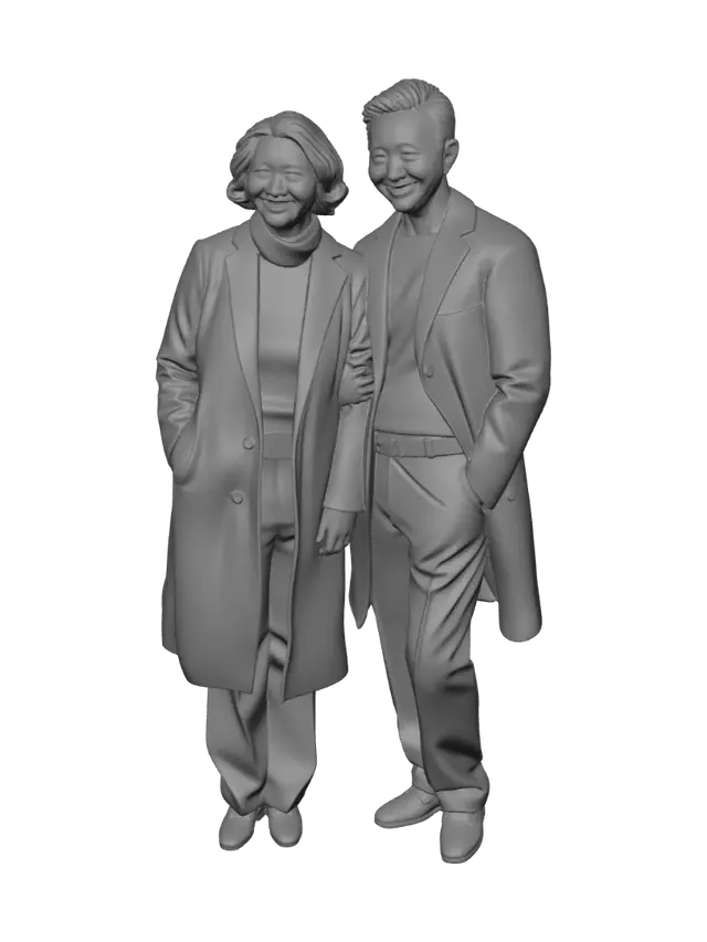 3D model for Businesswoman in a Gray Suit
