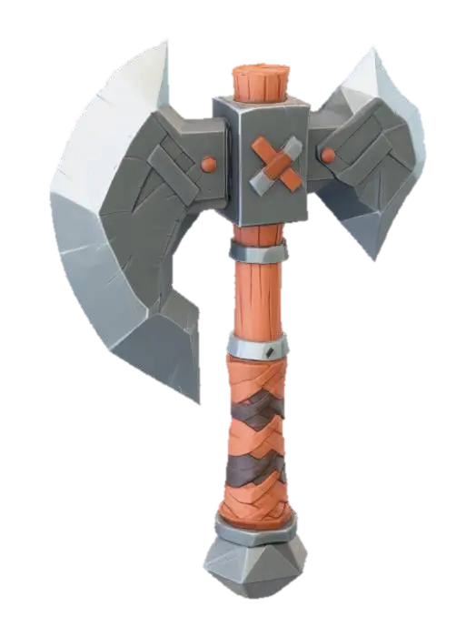 3D model for Battle Axe Icon