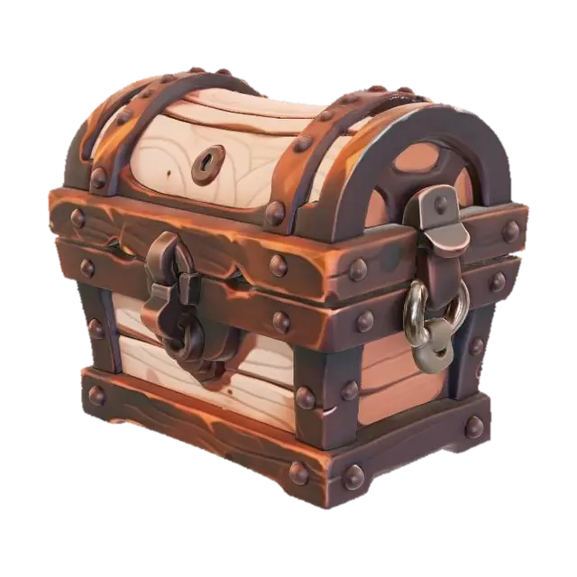 3D model for Treasure Chest Artwork
