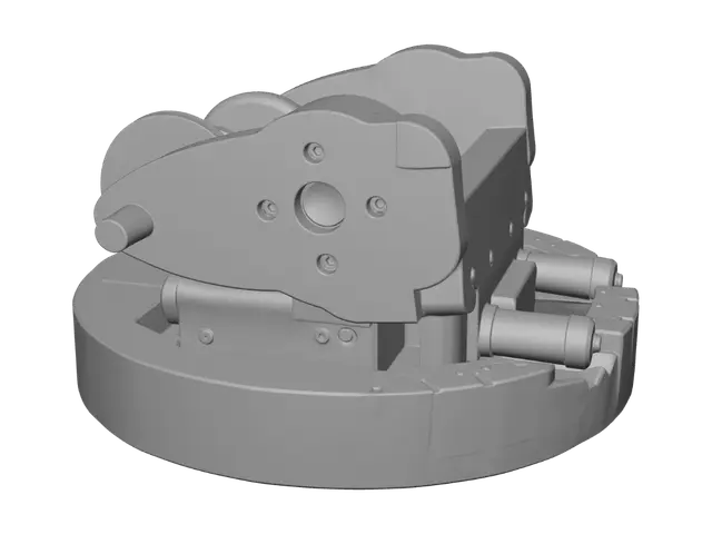 3D model for Blue Gearbox Housing