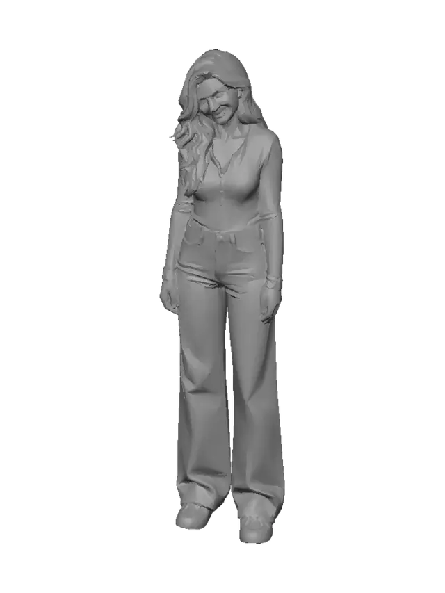 3D model for Casual Confidence in Wide-Leg Denim