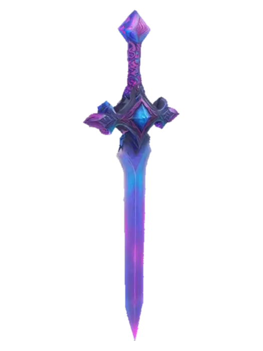 Ebon Crest Pendant - Swords 3D model, vytvořený pomocí AI
