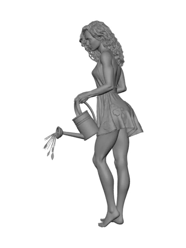 3D model for The Rose Gardener