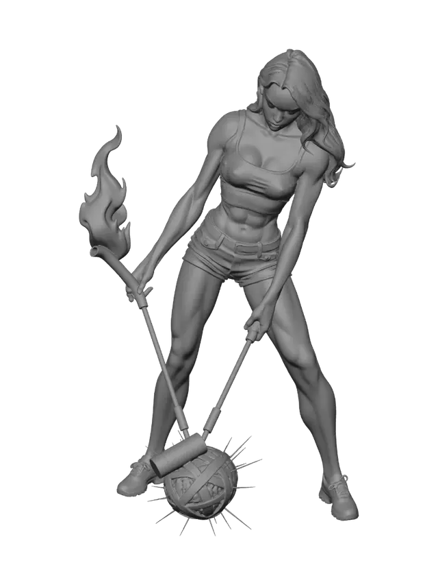 3D model for Torchlit Tennis