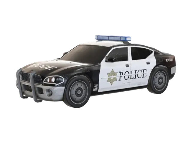 Midnight Patrol - Vigilance 3D model, vytvořený pomocí AI
