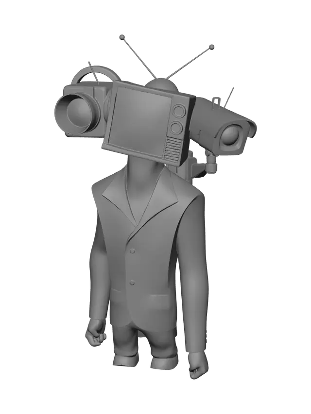 3D model for Realistic Cameraman Skibidi
