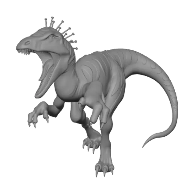 3D model for Neon Graffiti Raptor