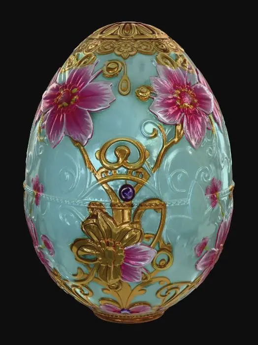 3D model for create me the best Easter egg for this contest. make sure it looks visually excellent, very satisfying and very beatiful polish it all significantly