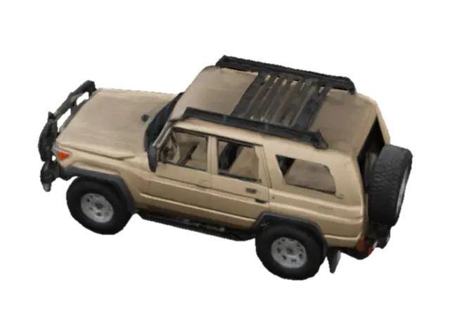 car land cruiser lc71, full design, all parts of the car from inside and out 3D model, vytvořený pomocí AI
