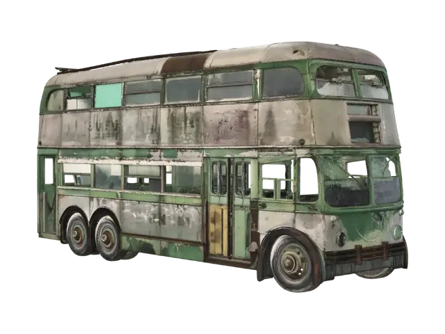 3D model for Abandoned Double-Decker Bus