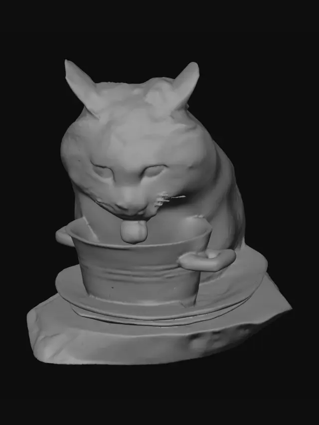 3D model for Tea Time Cat