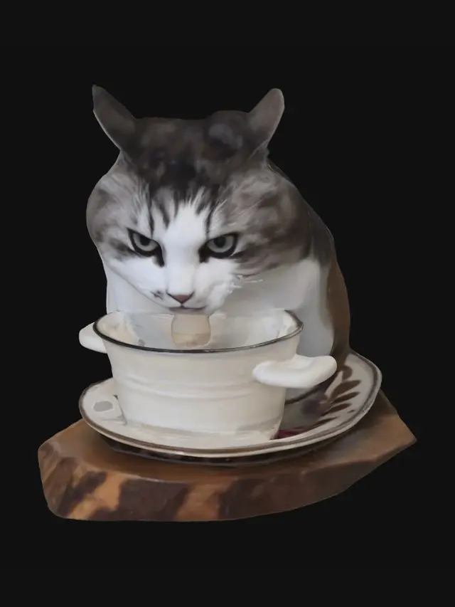 3D model for Tea Time Cat