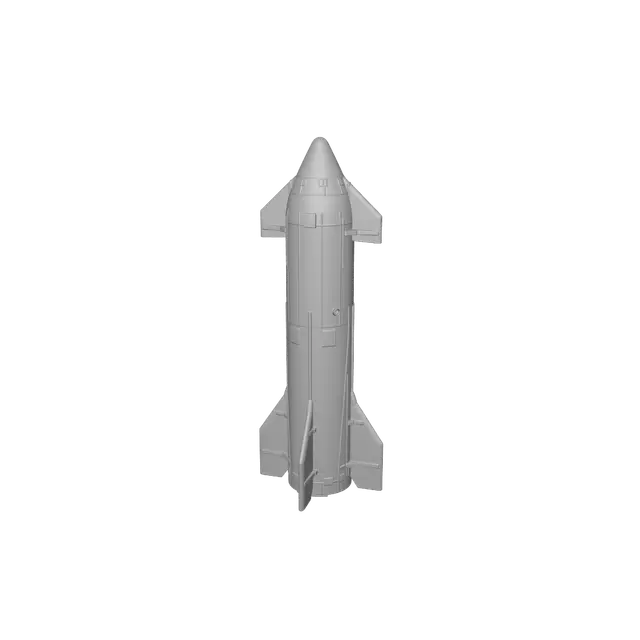 3D model for Stainless Starship at Dawn