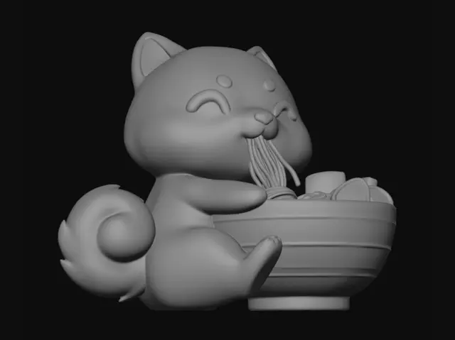 3D model for Ramen Fox
