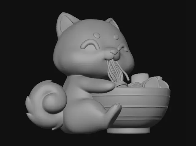 3D model for Ramen Fox