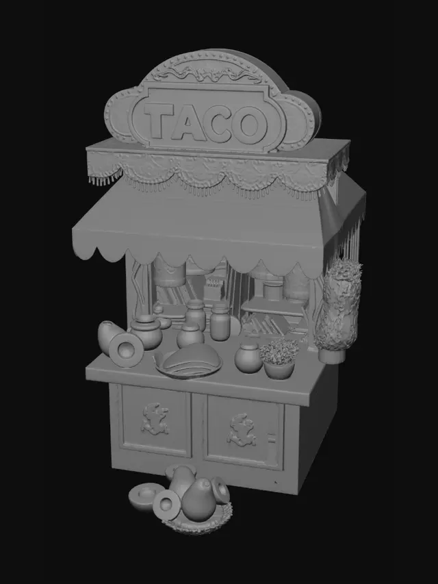 3D model for Design a landmark, famous dish, or cultural symbol that represents a country at the tournament. Show us the icons that define a nation.