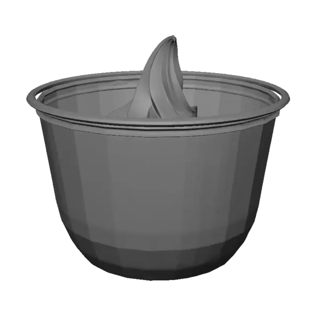 3D model for Whipped Cream in a Clear Cup