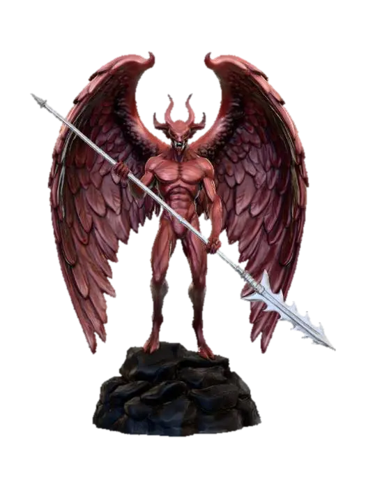 Demon Sentinel - Daemon 3D model, vytvořený pomocí AI