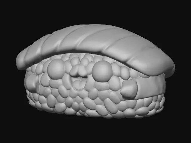3D model for Kawaii Salmon Nigiri