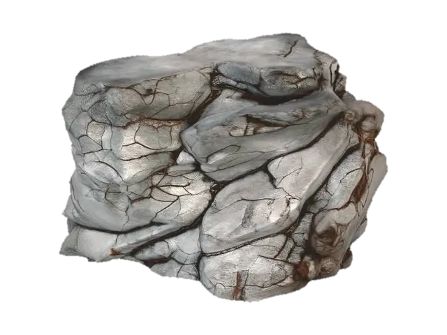 Rugged Layered Rock - Mountain 3D model, vytvořený pomocí AI