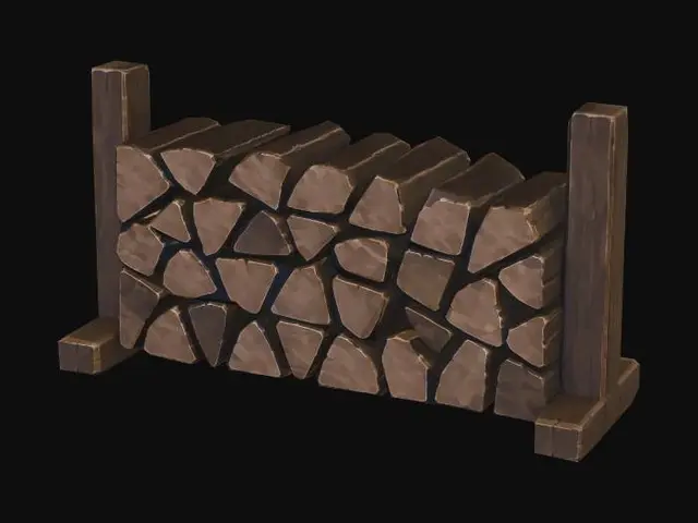 3D model for Stacked Firewood