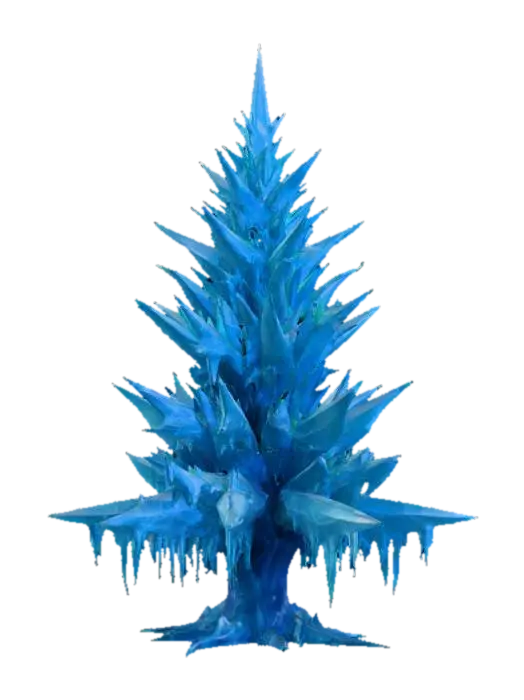 Frosted Elegance 3D model, vytvořený pomocí AI
