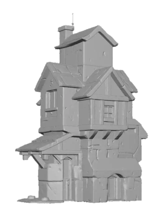 3D model for Futuristic Fusion House