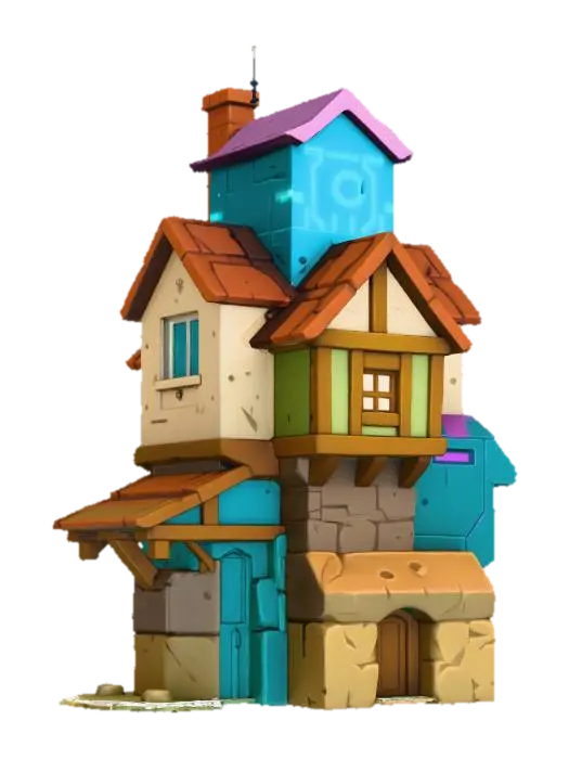 3D model for Futuristic Fusion House