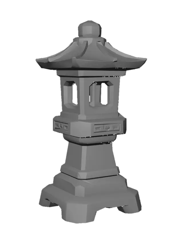 3D model for Garden Stone Lantern