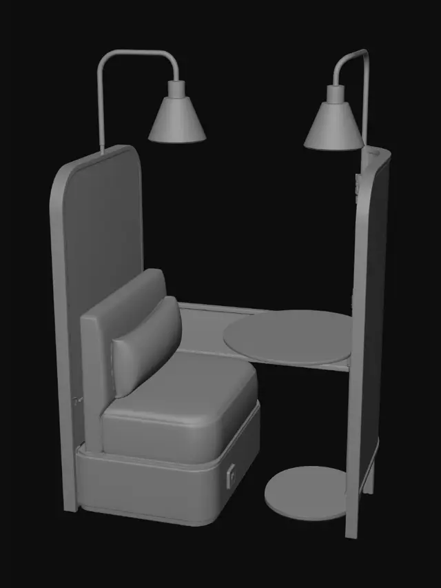 3D model for Cozy Corner Booth