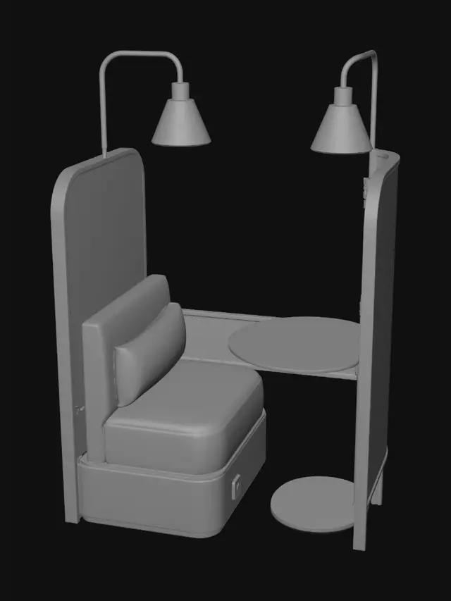 3D model for Cozy Corner Booth