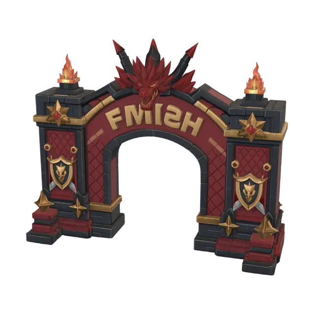 Dungeon Gate - Finish 3D model, vytvořený pomocí AI