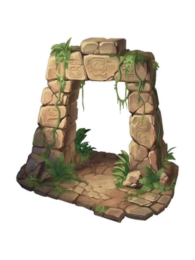 Ancient Stone Archway - Spire 3D model, vytvořený pomocí AI