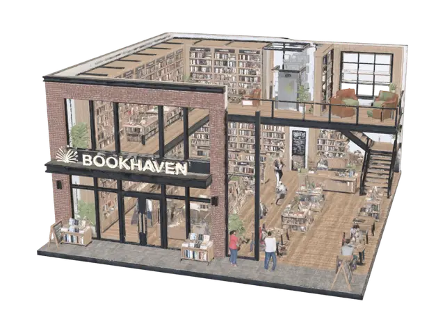 3D-модель Bookhaven Cafe Cutaway - Floorplan, згенерована ШІ