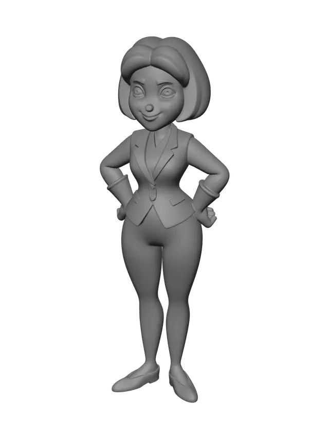 3D model for Cartoon Moms