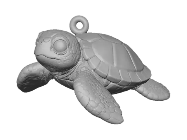3D model for Tiny Turtle Charm
