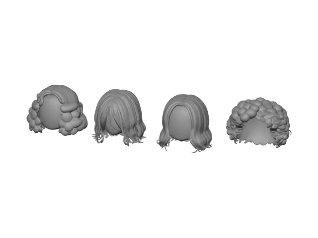 3D model for Band Hairstyles Lineup