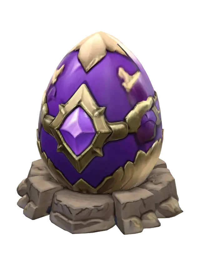 Ornate Ancient Egg - Eggshape-3D-modell, genererad av AI