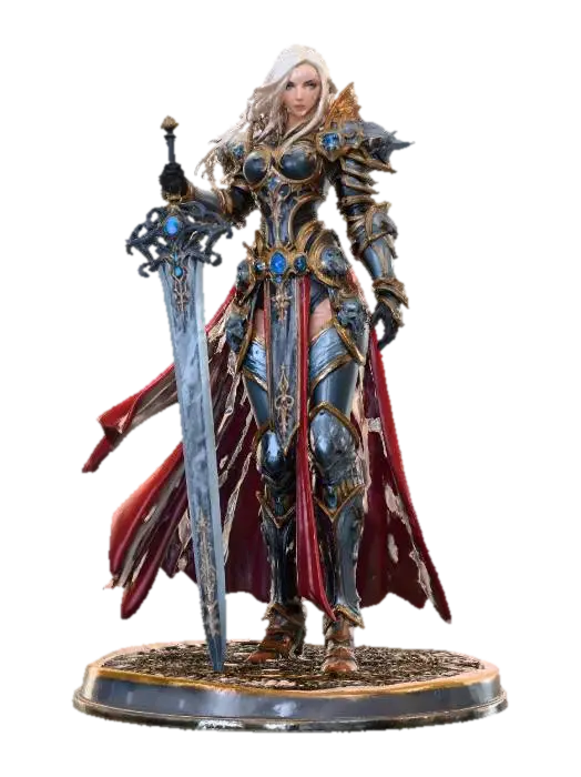 Saviour of the Realm 3D model, vytvořený pomocí AI