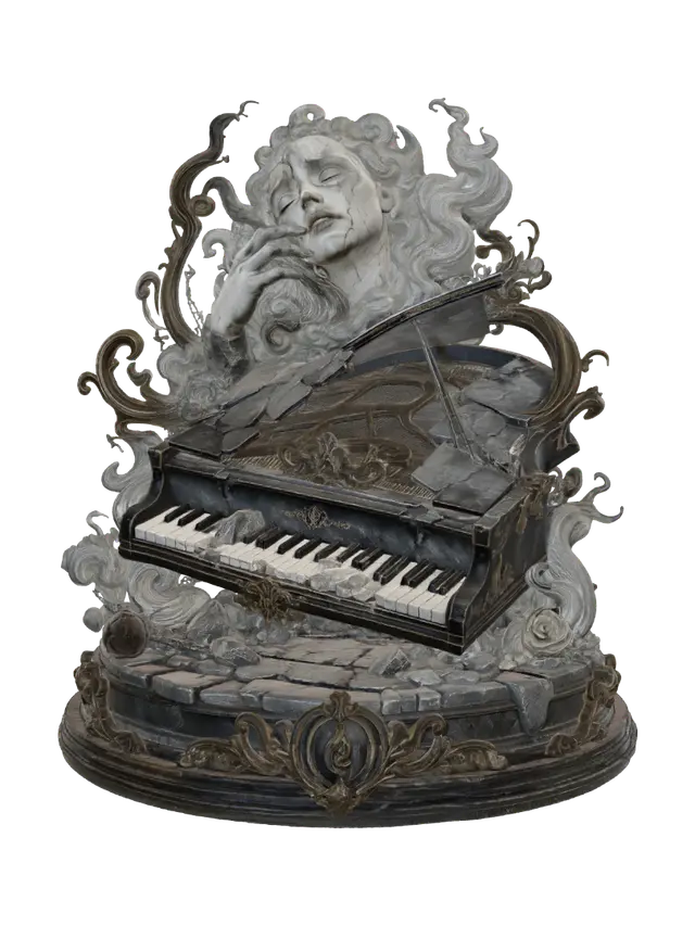 Cracked Sonata - Fragment का AI द्वारा बनाया गया 3D मॉडल