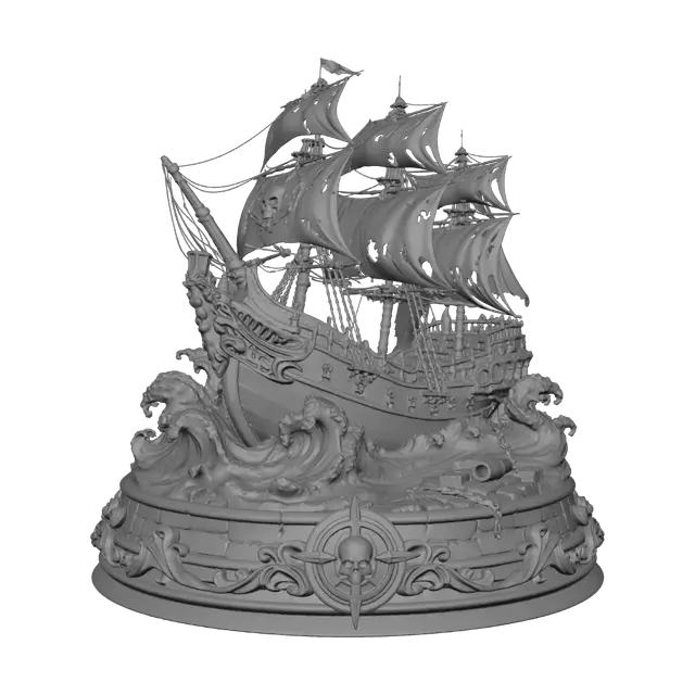 3D model for Abyssal Skullship