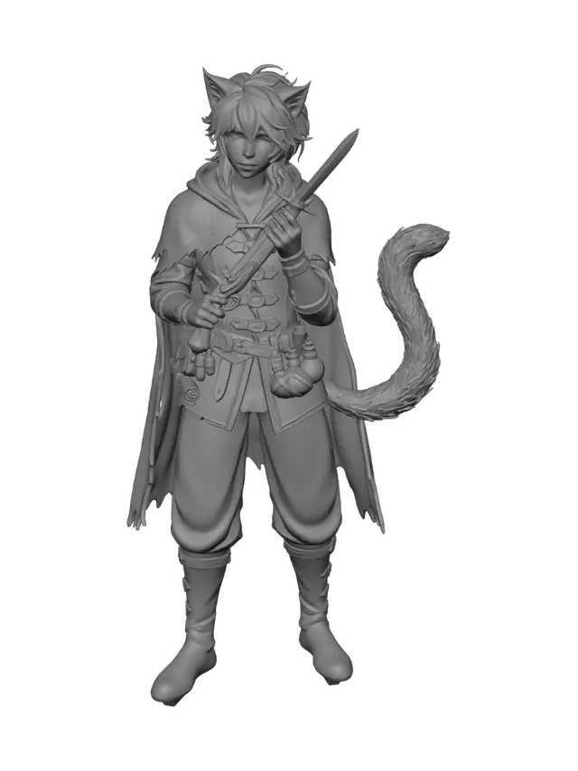3D model for Whiskerwind the Arcane Ranger