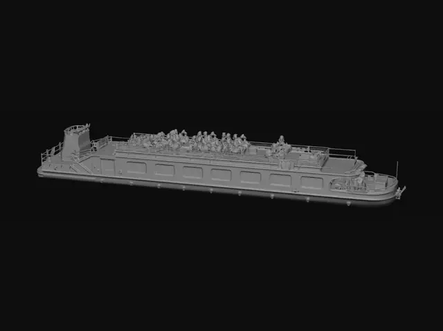 3D model for Seine River Sightseeing Boat in Paris