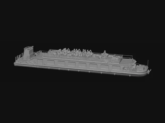 3D model for Seine River Sightseeing Boat in Paris