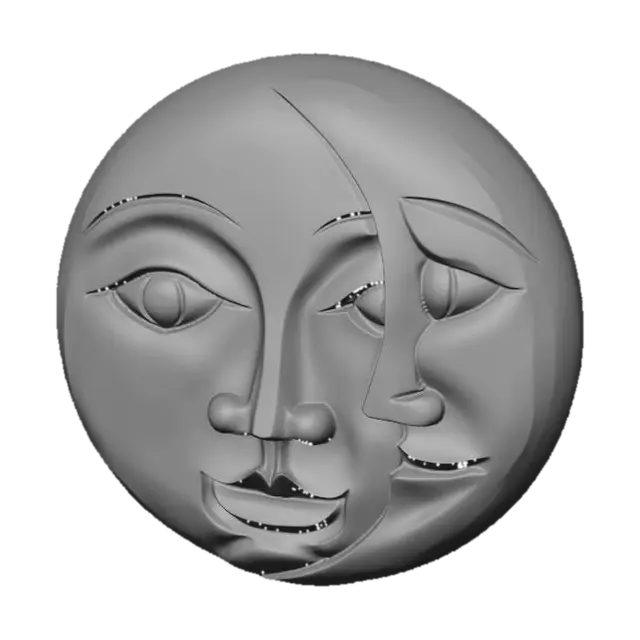 3D model for Sun and Moon Faces
