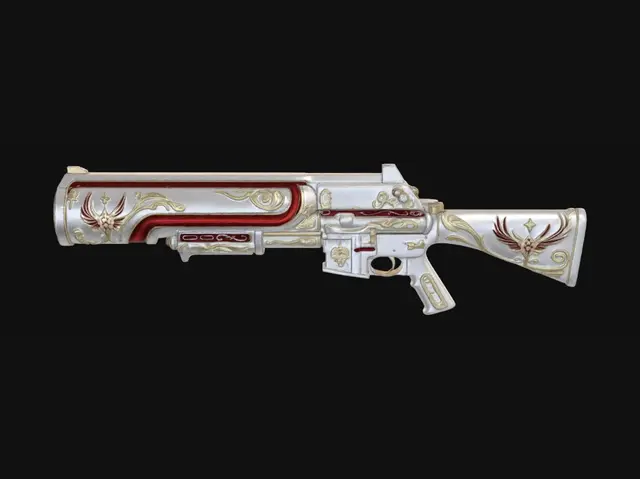 3D model for Ornate Phoenix Revolver
