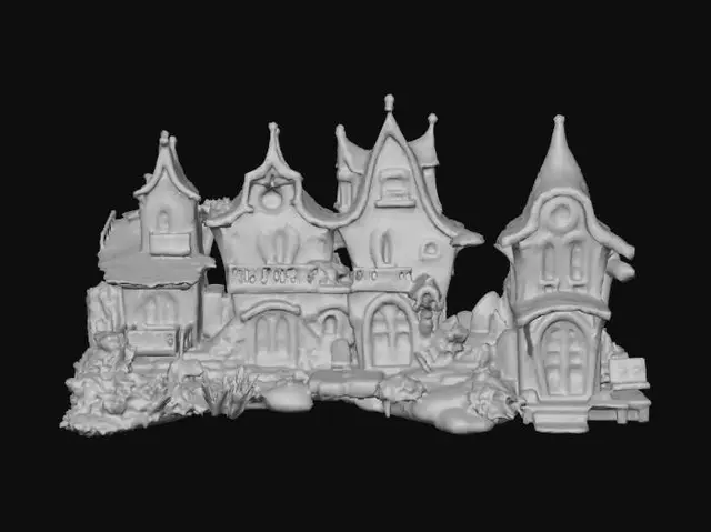 3D model for Enchanted Lakeside Cottages