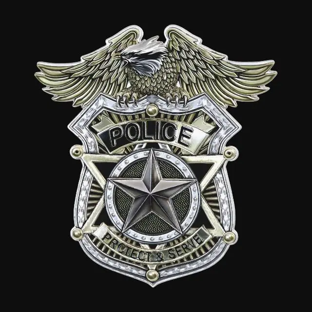 3D model for Eagle Over Police Badge