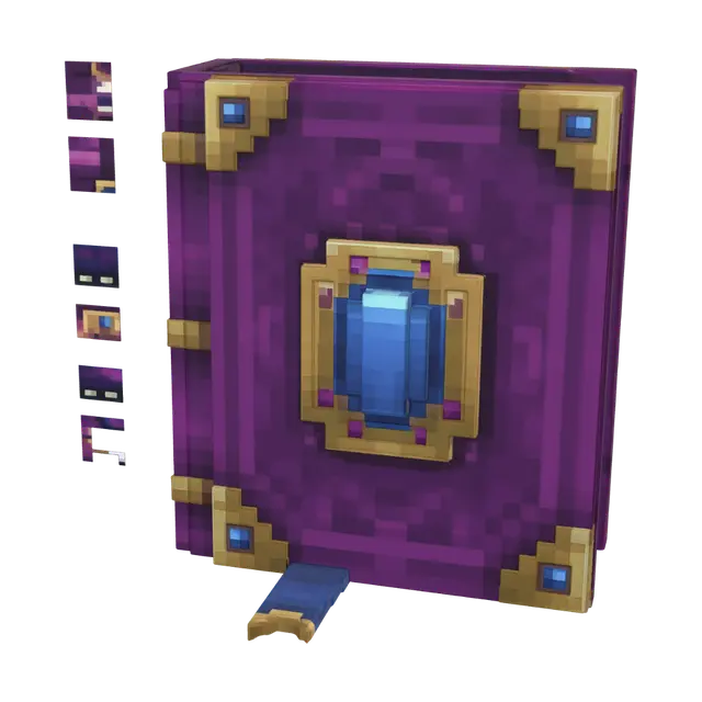 3D model for Violet Grimoire with Azure Gem
