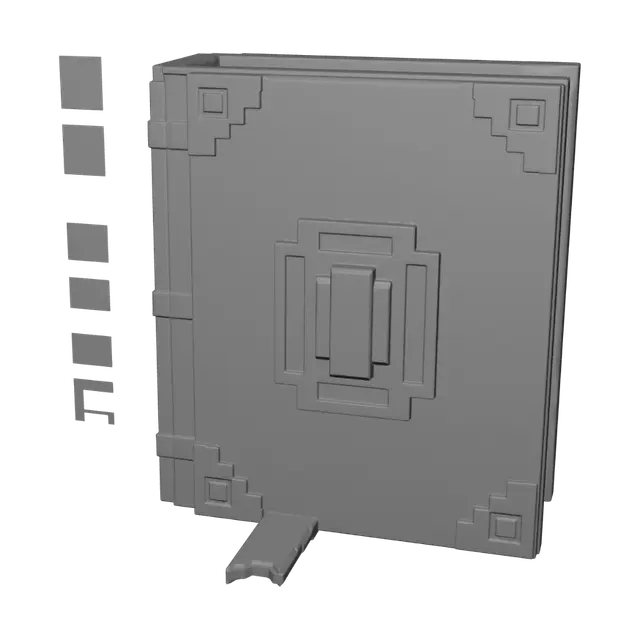 3D model for Violet Grimoire with Azure Gem